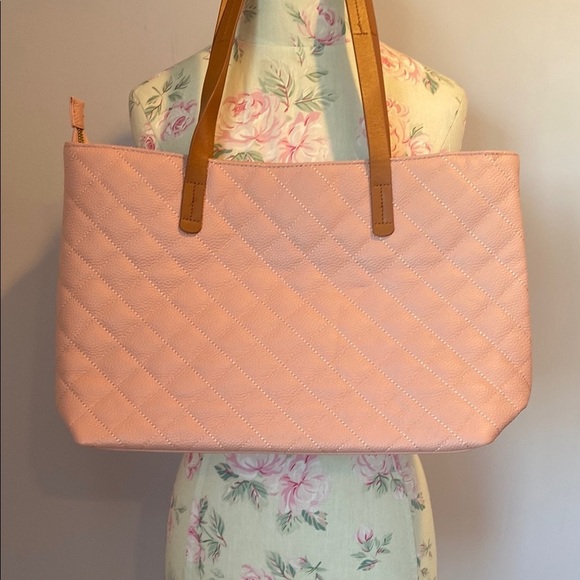 Pink Quilted Tote Bag - Picture 4 of 10